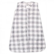 Hudson Baby Infant Plush Sleeping Bag, Sack, Blanket, Gray Plaid, 0-6 Months